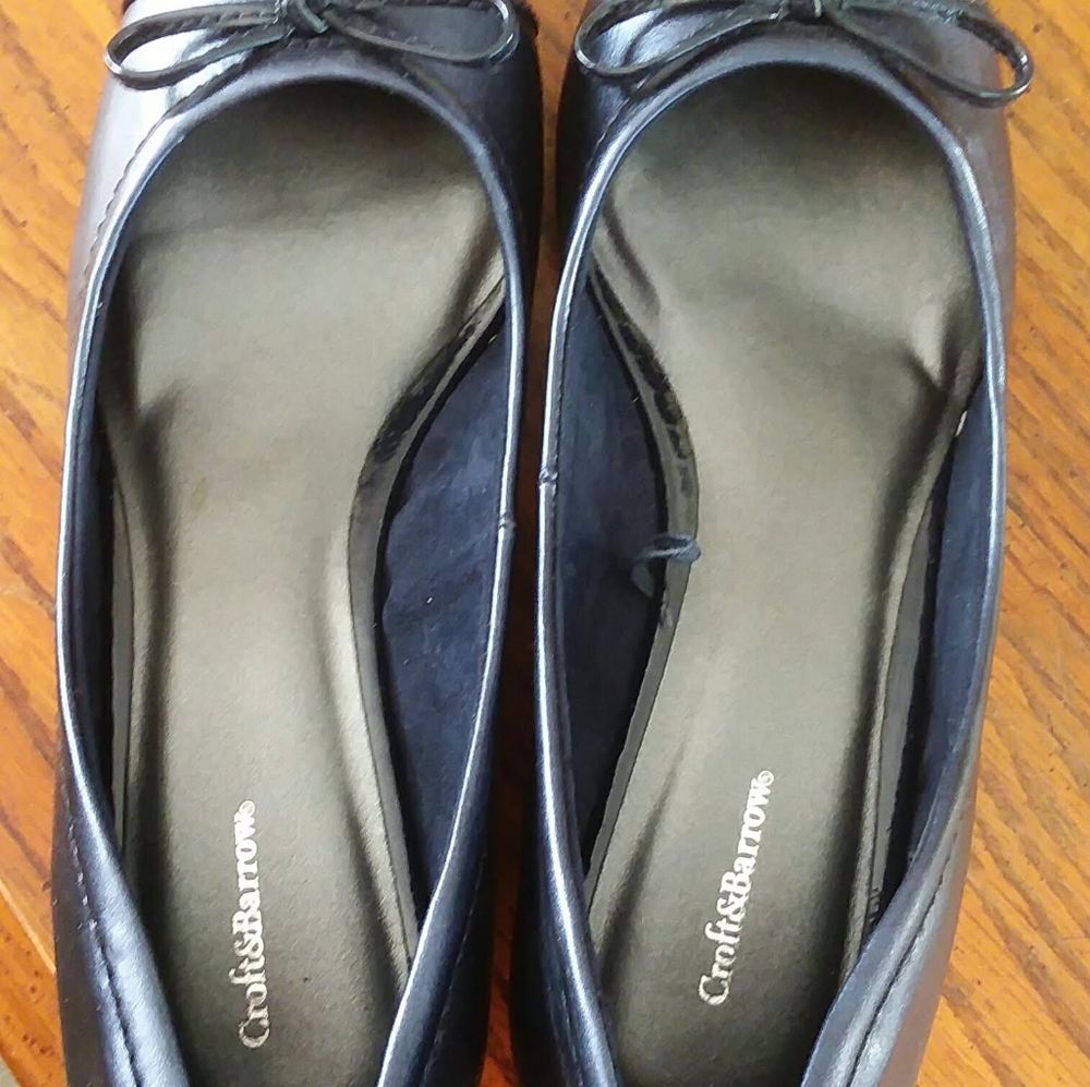 Croft and Barrow Navy Dress Flats Size 8